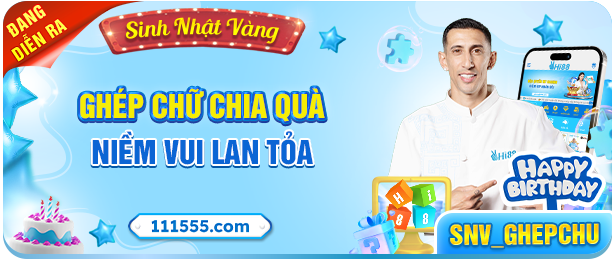 Khuyễn mãi ghép chữ chia quà